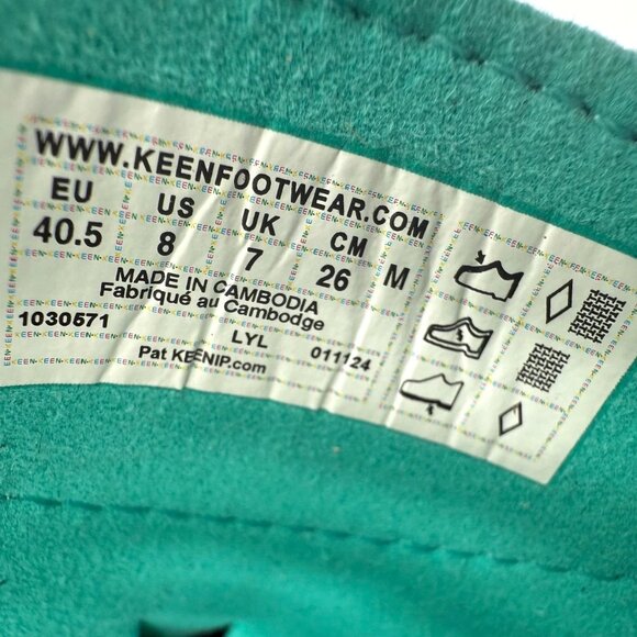 NEW KEEN UNEEK Sport Sandals Men\'s Black/Bright Aqua 1030571 main image 7